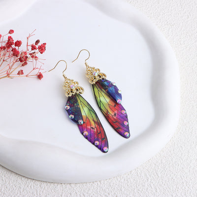Aretes Alas de Cigarra Personalizados - Diseño Lluvia Misteriosa del Sur - Image 9
