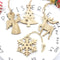 Adorno Navideño de Madera - Reno con Copo de Nieve