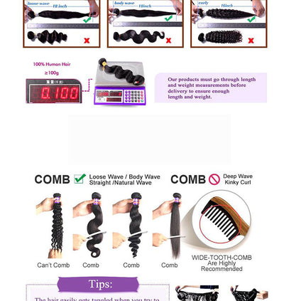 Extensiones de Cabello Humano Peruano Ondas Suaves - Image 5