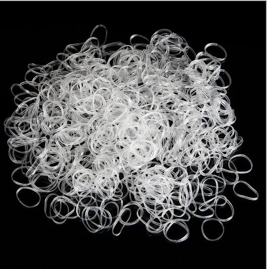 Bandas Elásticas Transparentes para el Cabello Infantil - Coleteros Suaves - Image 3