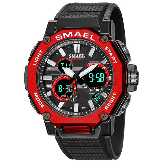 Reloj Deportivo Dual Display Resistente al Agua con Luz Nocturna - Image 2