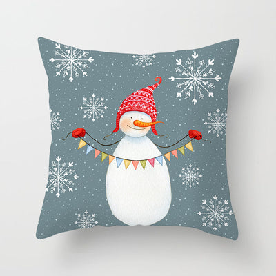 Funda de Almohada Navideña con Diseño Cartoon para Sofá y Oficina - Image 23