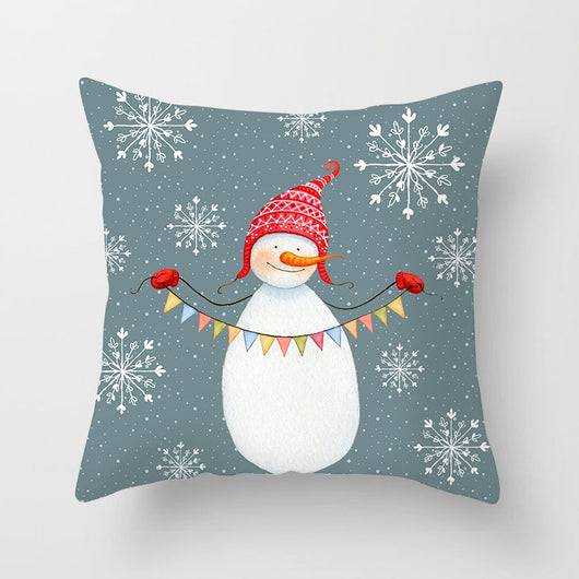 Funda de Almohada Navideña con Diseño Cartoon para Sofá y Oficina - Image 23