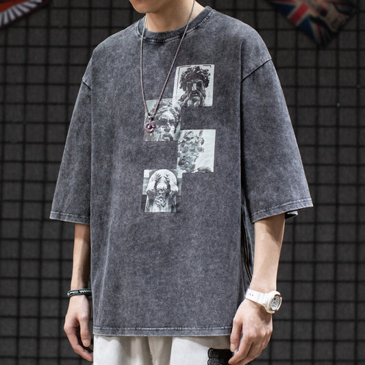 Camiseta Clásica Griega Antigua - Diseño Stone para Hombre