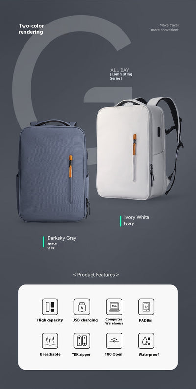 Mochila Urbana Casual para Hombre - Diseño Minimalista Otoño Invierno - Image 17