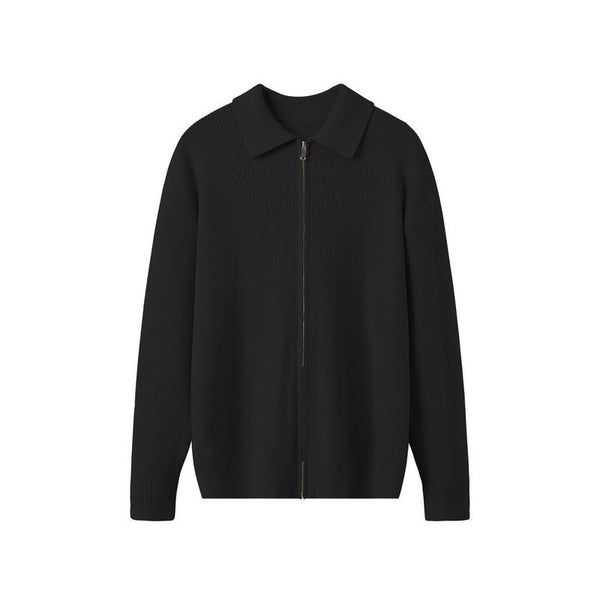 Cardigan de Lana con Cierre para Hombre - Suéter Tipo Saco Elegante