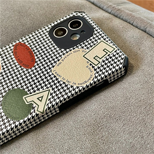 Funda Protectora Antigolpes Estampado Cuadrícula Alfabeto Inglés - Image 7