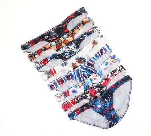 Calzoncillos Hombre Cintura Baja Estampado Malla Transpirable - Image 14