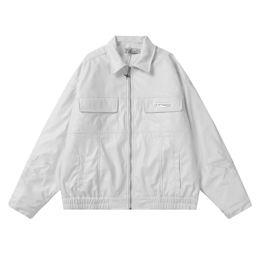 Chaqueta de Cuero Americana para Motociclista - Image 10