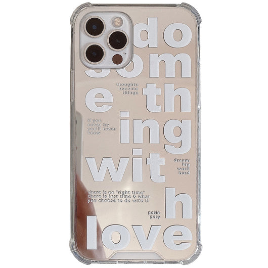 Funda para Celular con Espejo y Letras de Tendencia Japonesa y Coreana - Image 6
