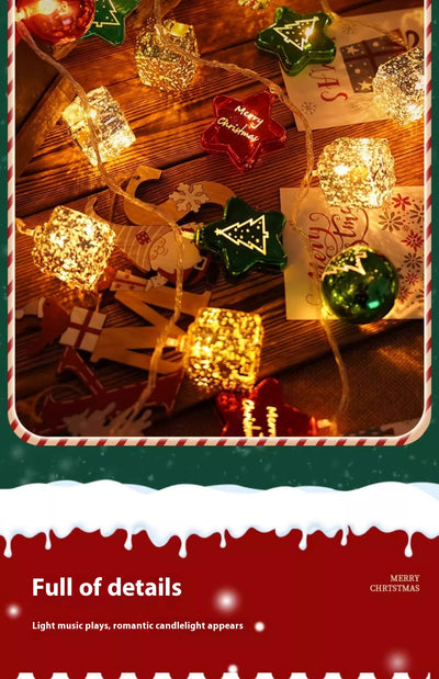 Guirnalda de Luces LED Navideñas Multicolor con Esferas Electrochapadas - Image 21
