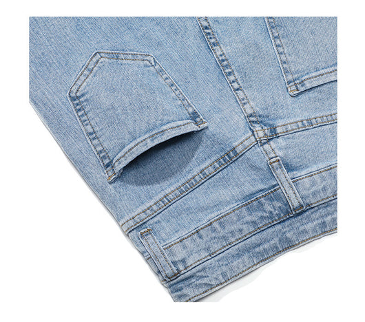 Jeans Skinny Cintura Alta Elásticos con Abertura Lateral - Image 16