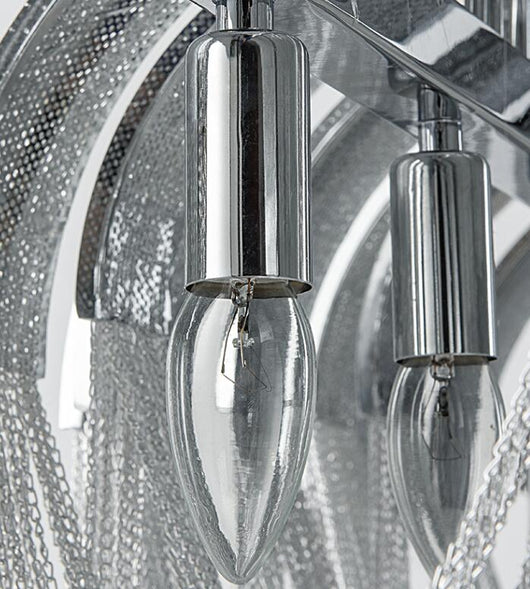 Lámpara Colgante de Cadena Aluminio Lujo Nórdico para Sala de Estar - Image 7