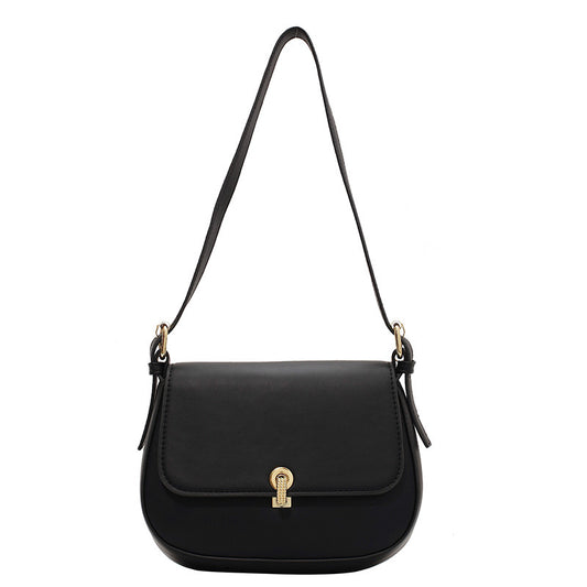 Bolso Saddle Retro con Textura - Elegancia Clásica para Mujer - Image 2