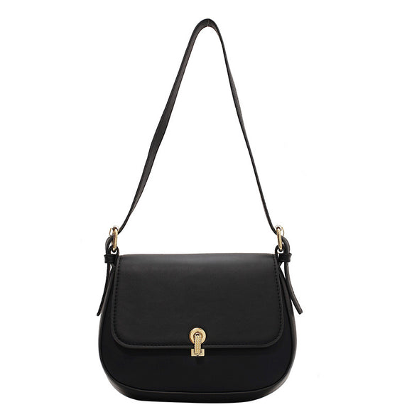Bolso Saddle Retro con Textura - Elegancia Clásica para Mujer