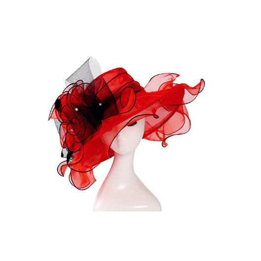 Sombrero de Ala Ancha en Organza - Elegancia y Protección - Image 16