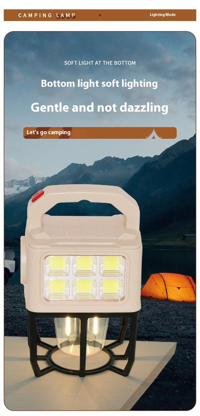 Lámpara Solar Portátil para Camping - Luz Multifuncional para Tienda de Campaña - Image 11
