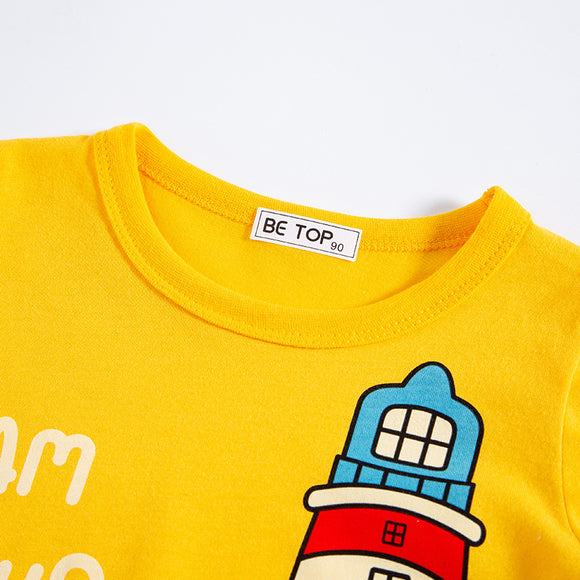 Playera de Algodón Estampada para Bebé Niño
