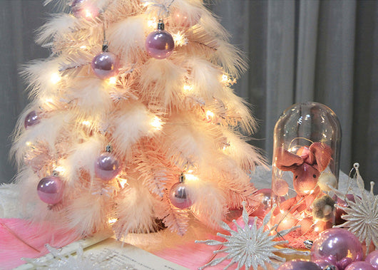 Árbol de Navidad Decorativo de Escritorio con Plumas - Image 7
