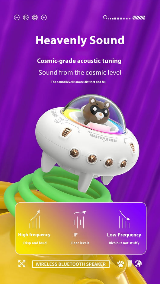 Parlante Bluetooth UFO Compacto de Alto Volumen y Sonido Premium - Image 10