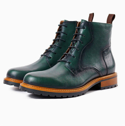 Botas Martin de Cuero Altas Estilo Británico para Otoño e Invierno - Image 9