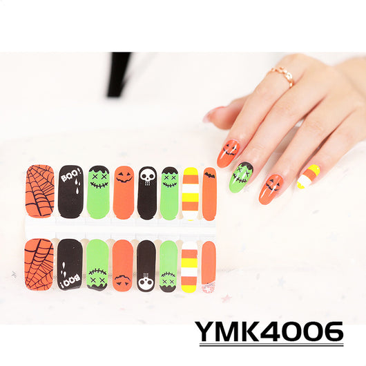 Pegatinas de Uñas Temática Halloween - Calaveras, Hojas de Otoño y Calabazas - Image 7