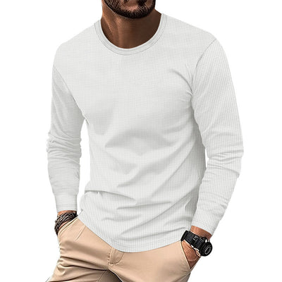 Polera Cuello Redondo Textura Waffle para Hombre - Image 30