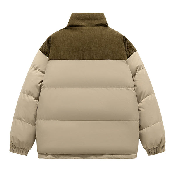 Abrigo Acolchado de Invierno con Capucha para Hombre