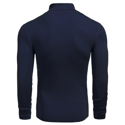 Suéter Slim Fit Cuello Alto para Hombre - Otoño e Invierno - Image 4