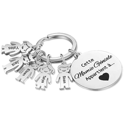 Llavero Personalizado Corazón Hueco Acero Inoxidable Diseño Cachorro - Image 34