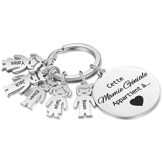 Llavero Personalizado Corazón Hueco Acero Inoxidable Diseño Cachorro - Image 34