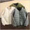 Abrigo de Algodón Reversible sin Cuello para Invierno