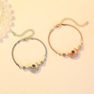 Pulsera de Proyección Estrella y Luna - Temperamento Amigas - Image 9