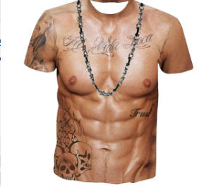 Camiseta Estampada 3D de Manga Corta para Hombre - Comodidad Premium - Image 11