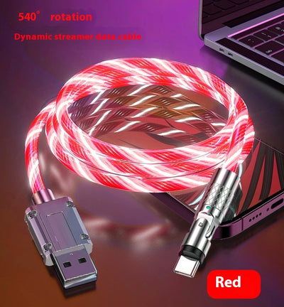 Cable de Carga Rápida con Luz Ambiental Colorida para Auto - Image 13