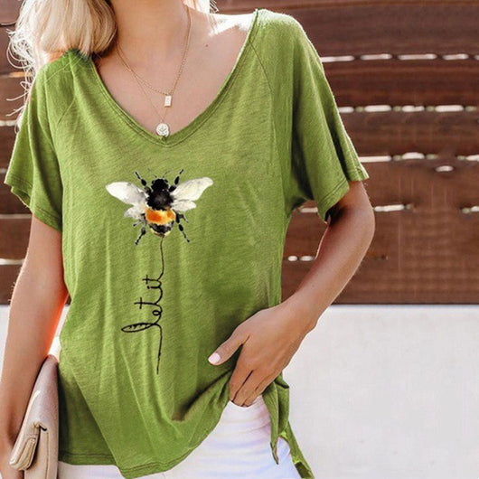 Playera Estampada Cuello Redondo Manga Corta para Mujer - Image 15