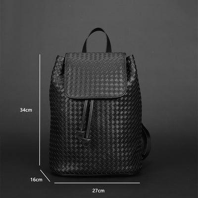 Mochila de Viaje Tejida Gran Capacidad Estilo Casual - Image 6