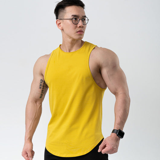 Musculosa Deportiva de Algodón Liso para Hombre - Image 24