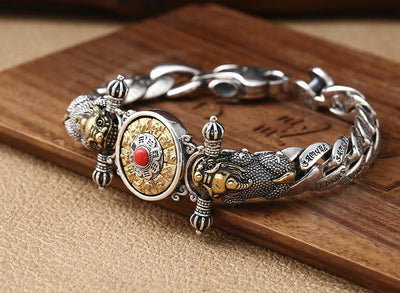 Pulsera Pixiu Vajra Giratoria Retro para Hombre - Image 17