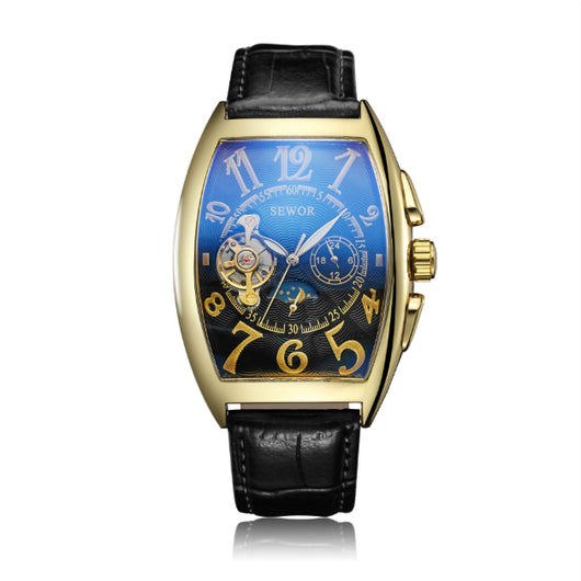 Reloj Mecánico Automático SEWOR Tourbillon con Visor de Estrellas - Image 9