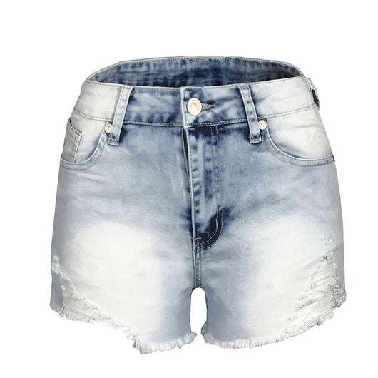 Shorts de Mezclilla Cintura Alta Levantacaderas con Flecos - Image 8