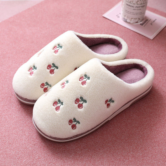 Pantuflas de Invierno Mujer Algodón Frutal - Comodidad y Calidez para Casa - Image 3