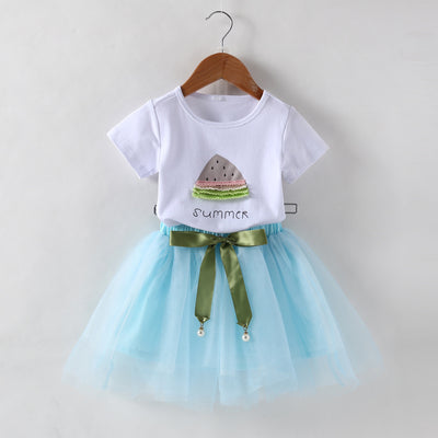 Conjunto de Dos Piezas para Niña con Estampado de Fresas Estilo Coreano - Image 9