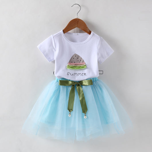 Conjunto de Dos Piezas para Niña con Estampado de Fresas Estilo Coreano - Image 9