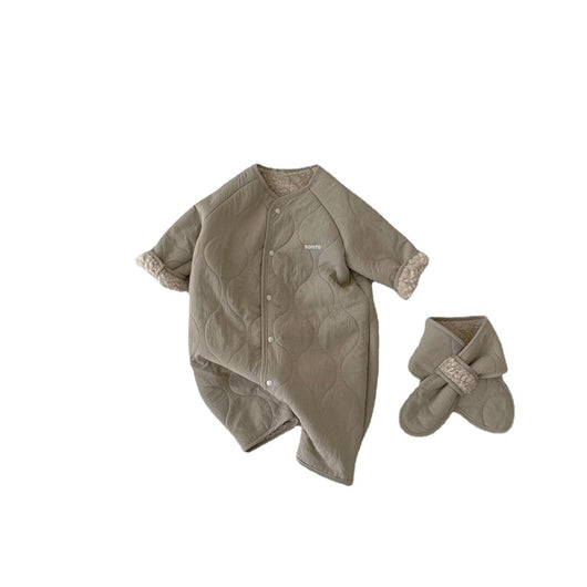 Traje de Gateo Acolchado con Forro de Lana - Calidez Total para Bebés - Image 5