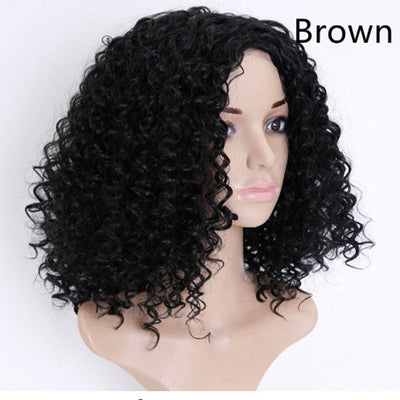 Peluca Rizada Corta Afro Explosiva de Fibra Sintética Premium - Image 6