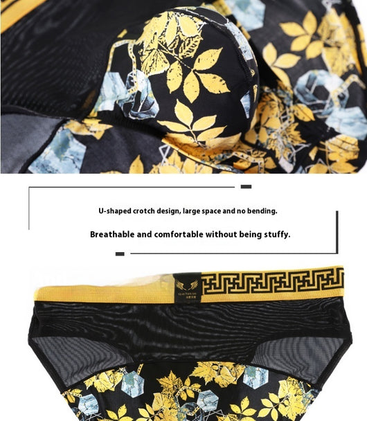 Bóxers Hombre Malla Floral Cintura Media Diseño Moderno - Image 15