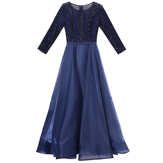 Vestido de Fiesta con Bordados Diamantados - Image 5