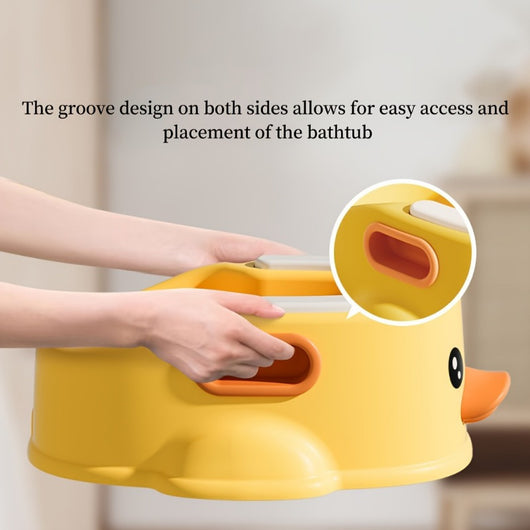 Bañera Portátil para Perros y Gatos con Diseño de Pato - Sin Electricidad