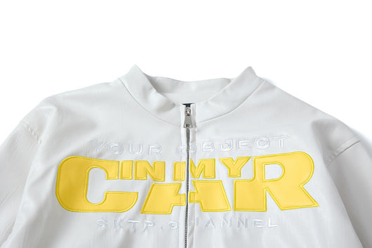 Chaqueta de Cuero PU Estilo Motociclista Americana con Parches - Image 10